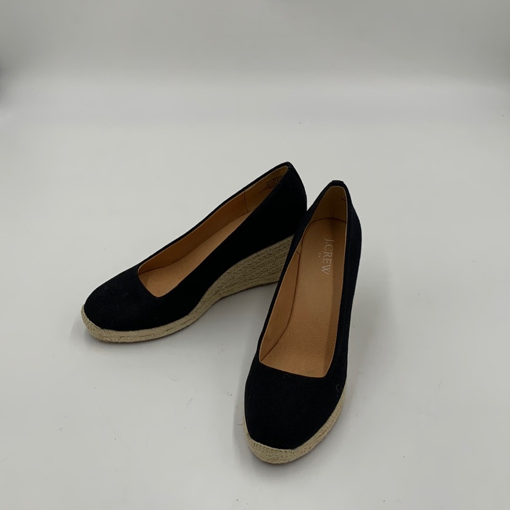 J.Crew 6 1/2 black espadrilles